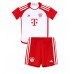 Bayern Munich Alphonso Davies #19 Domáci Detský futbalový dres 2023-24 Krátky Rukáv (+ trenírky)